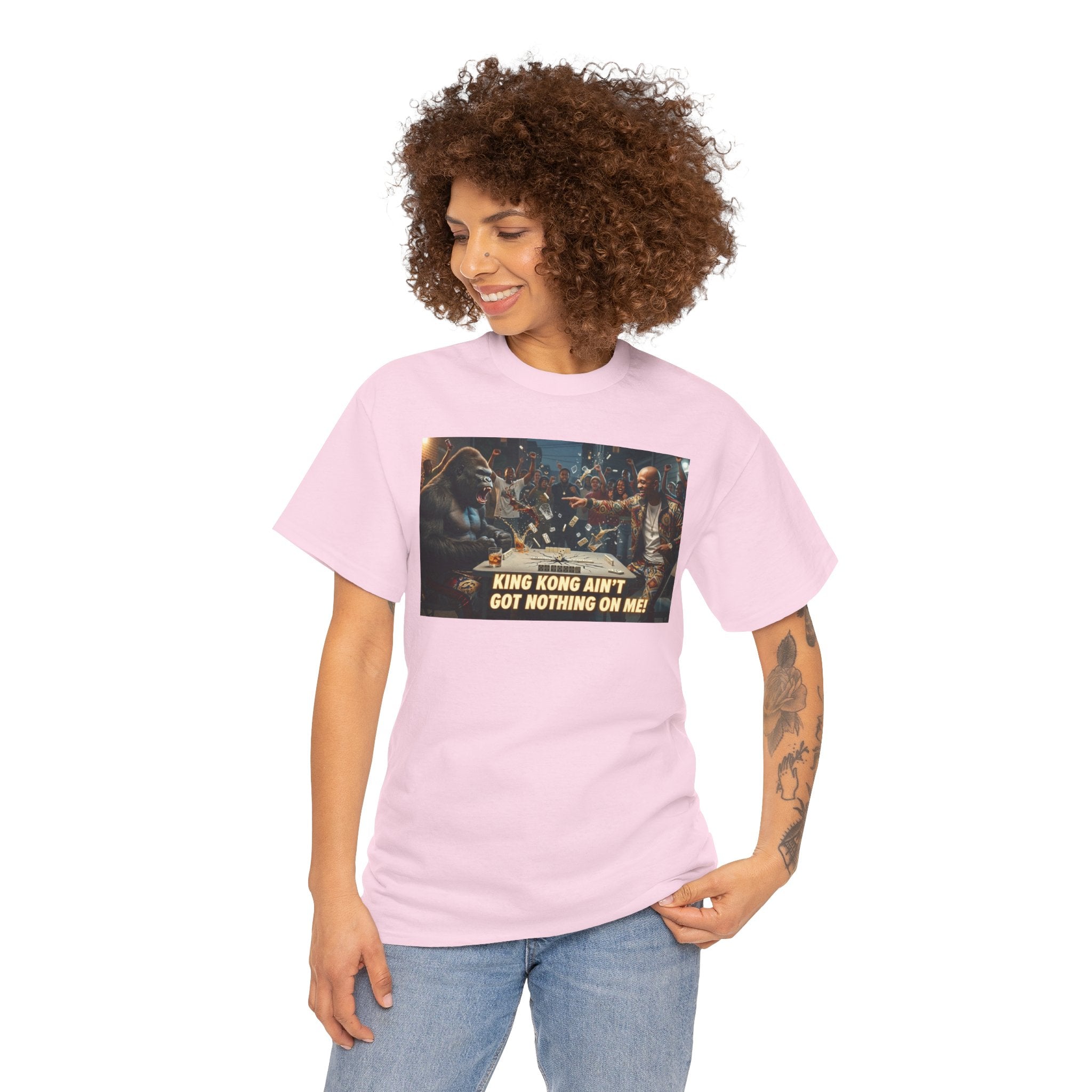Movie Scene Graphic Tee — "King Kong Ain’t Got Nothing On Me" Crew T‑Shirt