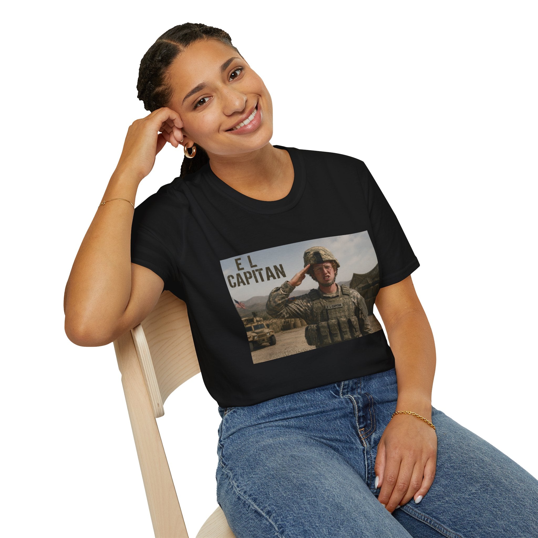 El Capitán Military Salute T-Shirt — Veteran & Soldier Tribute Tee