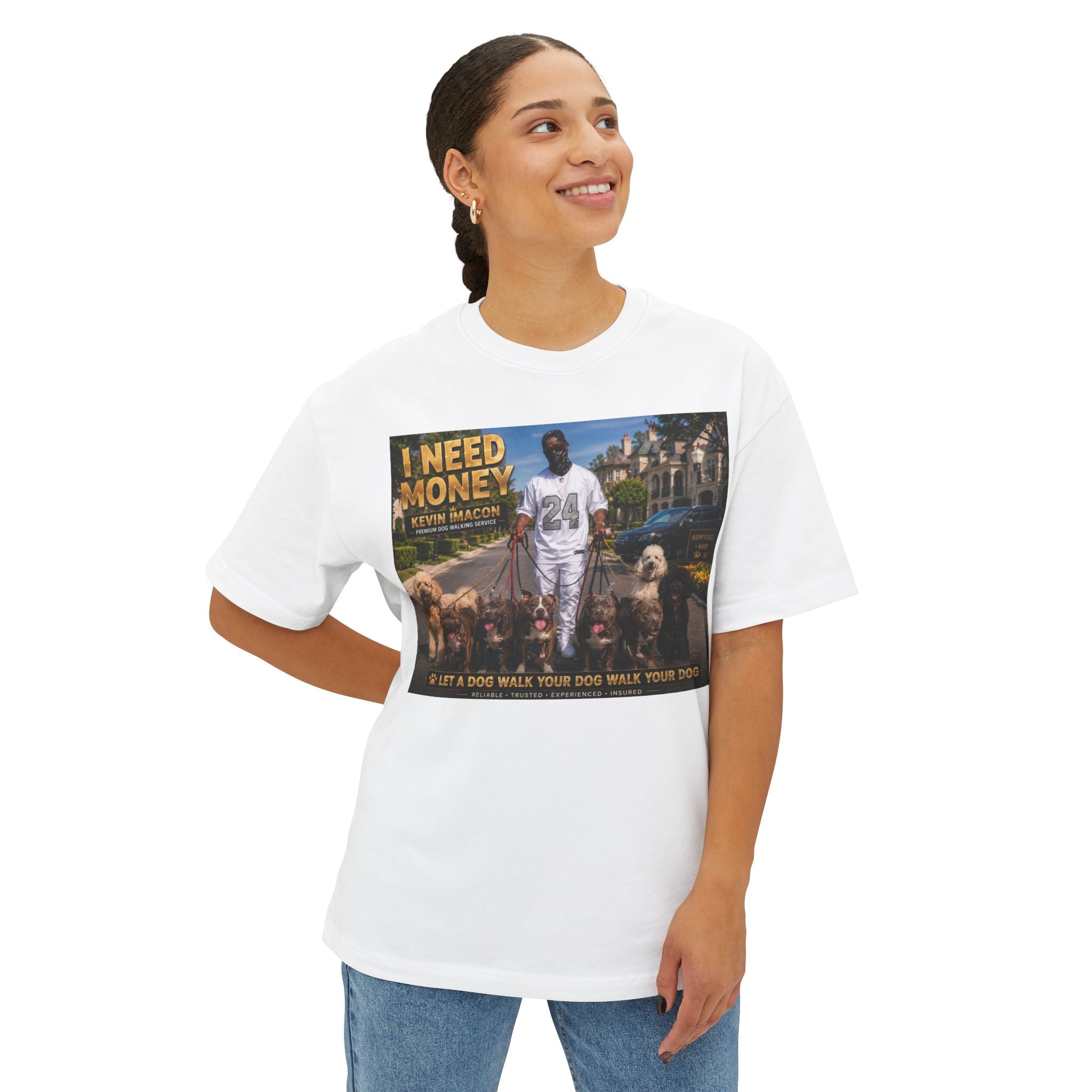 I Need Money Tee —  Dog-Walk Graphic T-Shirt