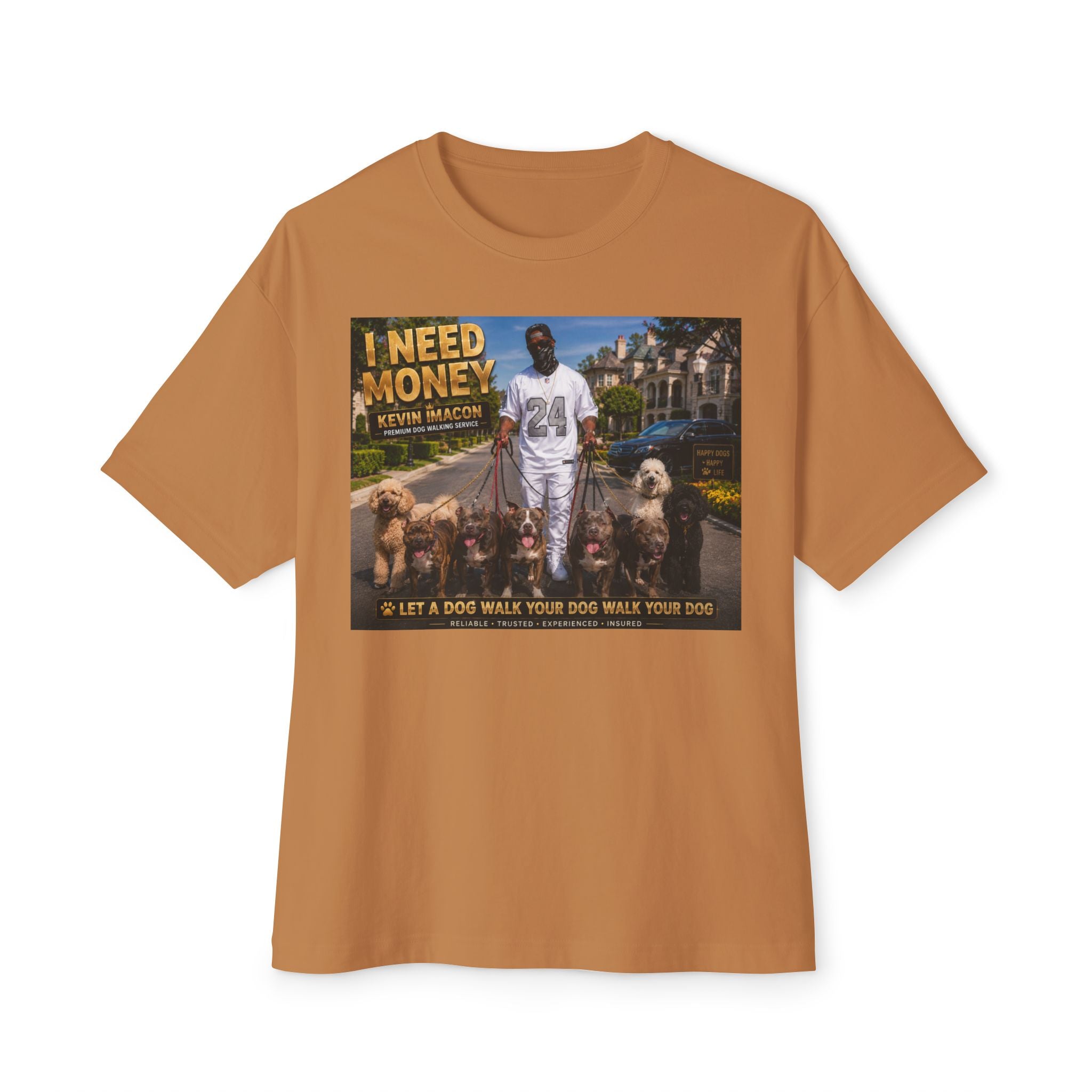 I Need Money Tee —  Dog-Walk Graphic T-Shirt