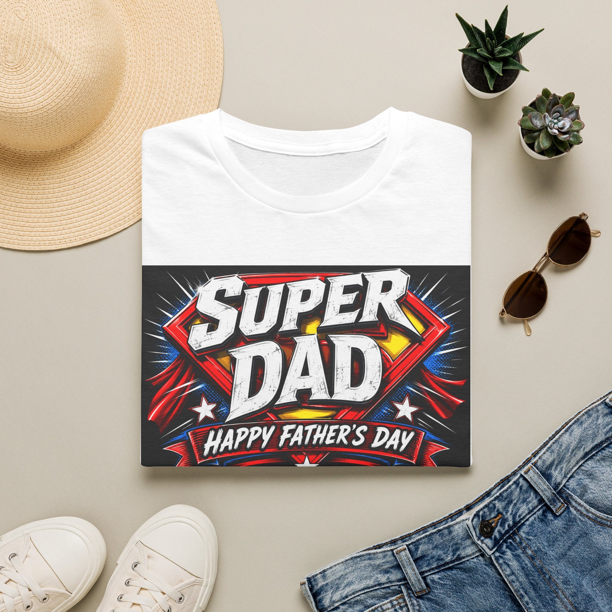 Super Dad Father's Day T-Shirt — Comic Superhero Dad Design
