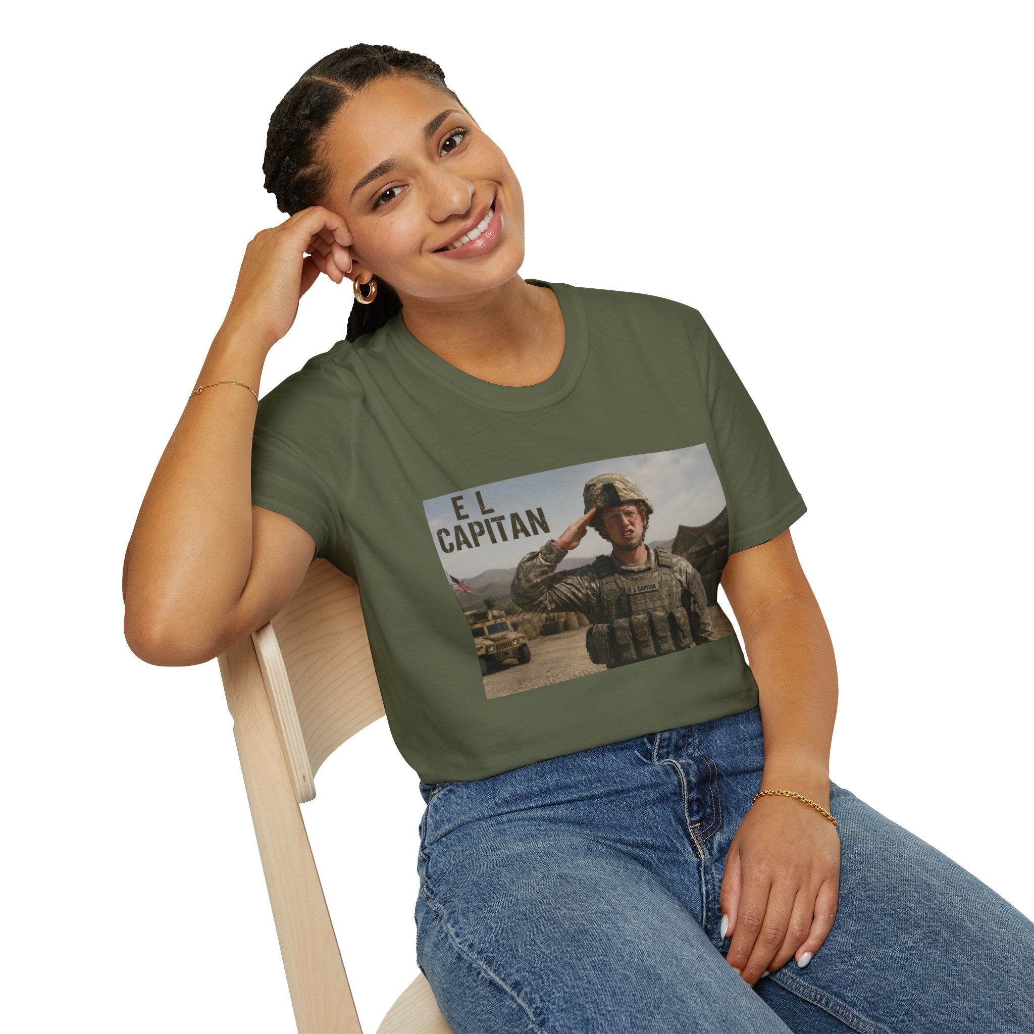 El Capitán Military Salute T-Shirt — Veteran & Soldier Tribute Tee