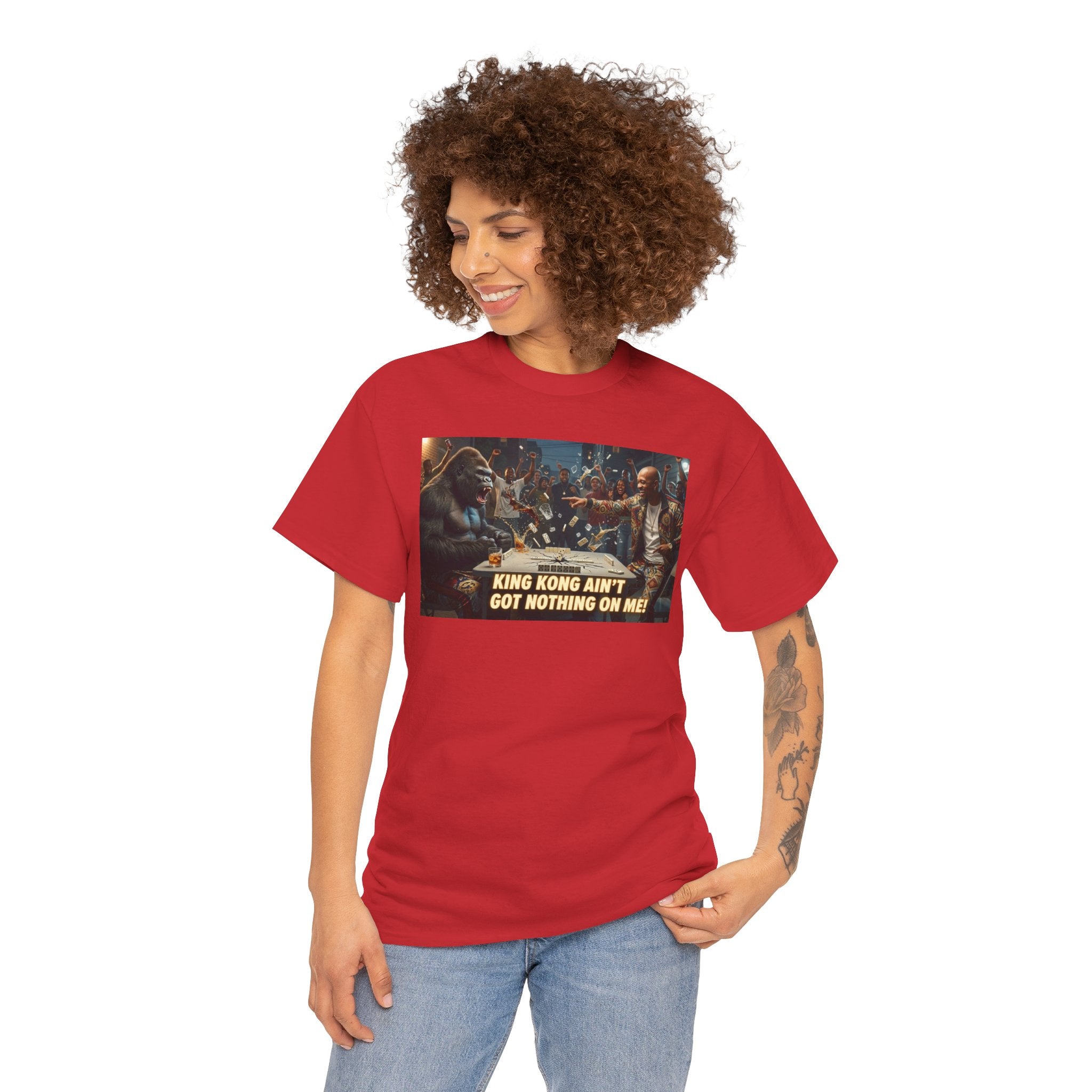 Movie Scene Graphic Tee — "King Kong Ain’t Got Nothing On Me" Crew T‑Shirt
