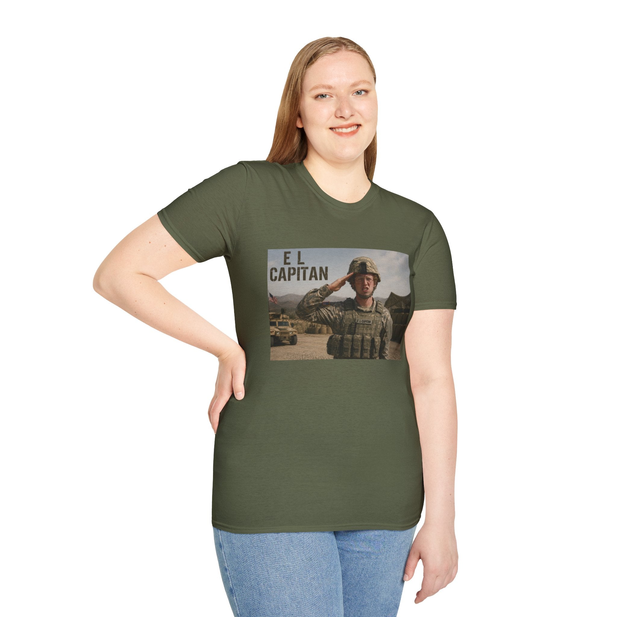 El Capitán Military Salute T-Shirt — Veteran & Soldier Tribute Tee