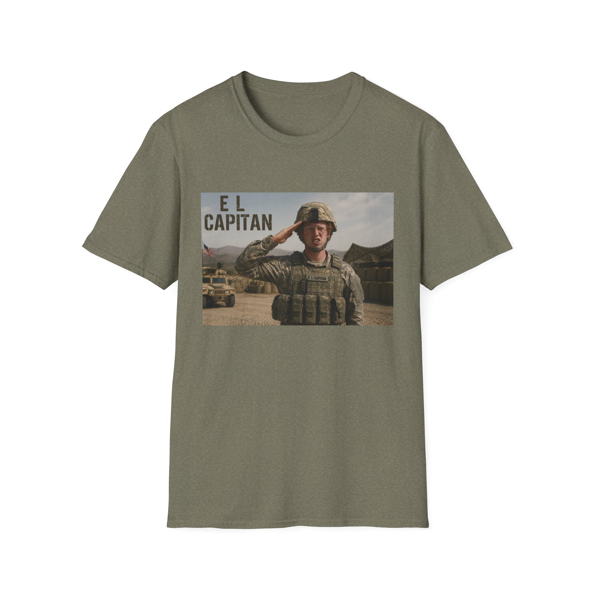 El Capitán Military Salute T-Shirt — Veteran & Soldier Tribute Tee