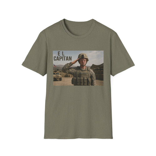 El Capitán Military Salute T-Shirt — Veteran & Soldier Tribute Tee